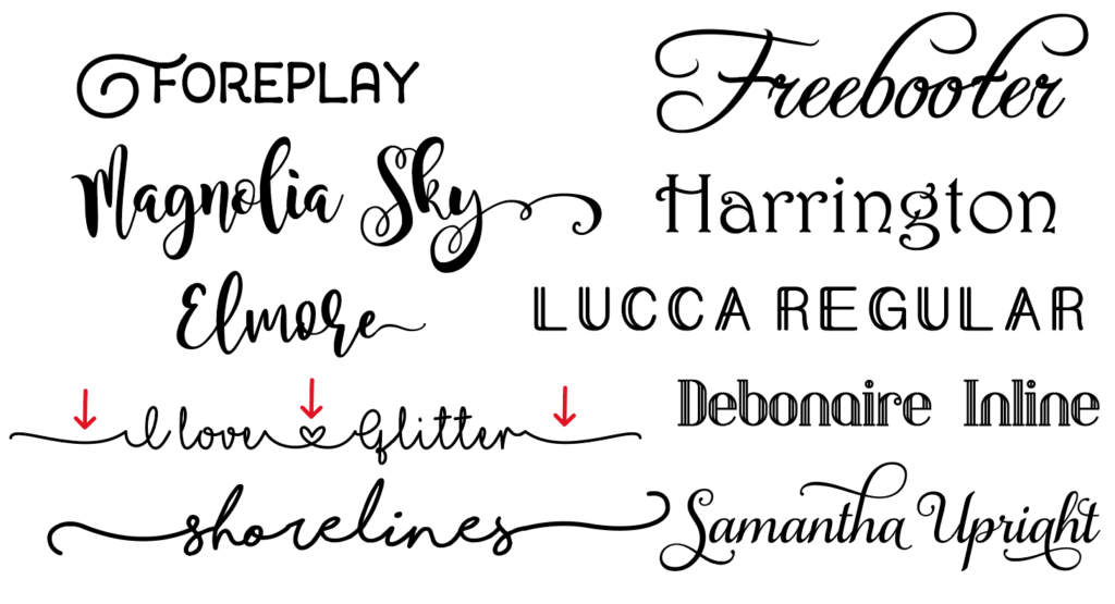 Monoline & Stencil Fonts - Danielle Wethington