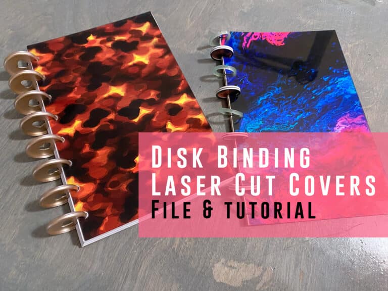 Read more about the article Disk Binding Laser Cut Covers for the Glowforge and More